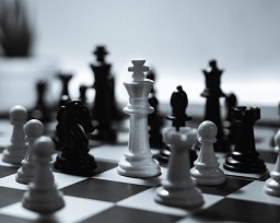 Photo of a chess set